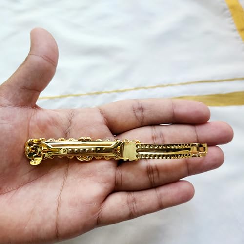 4 Pcs Gold Multicolor French Barrette Hair Clips