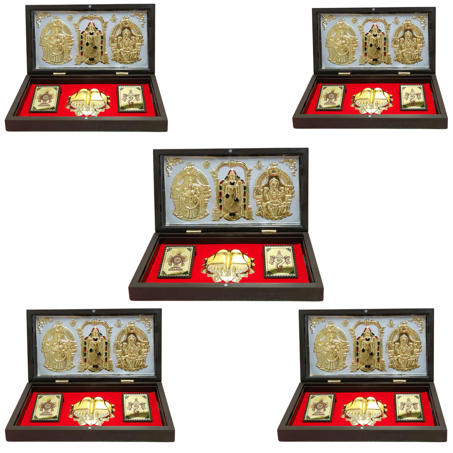 Tirupati Balaji and Padmavathi Lakshmi With Charan Paduka