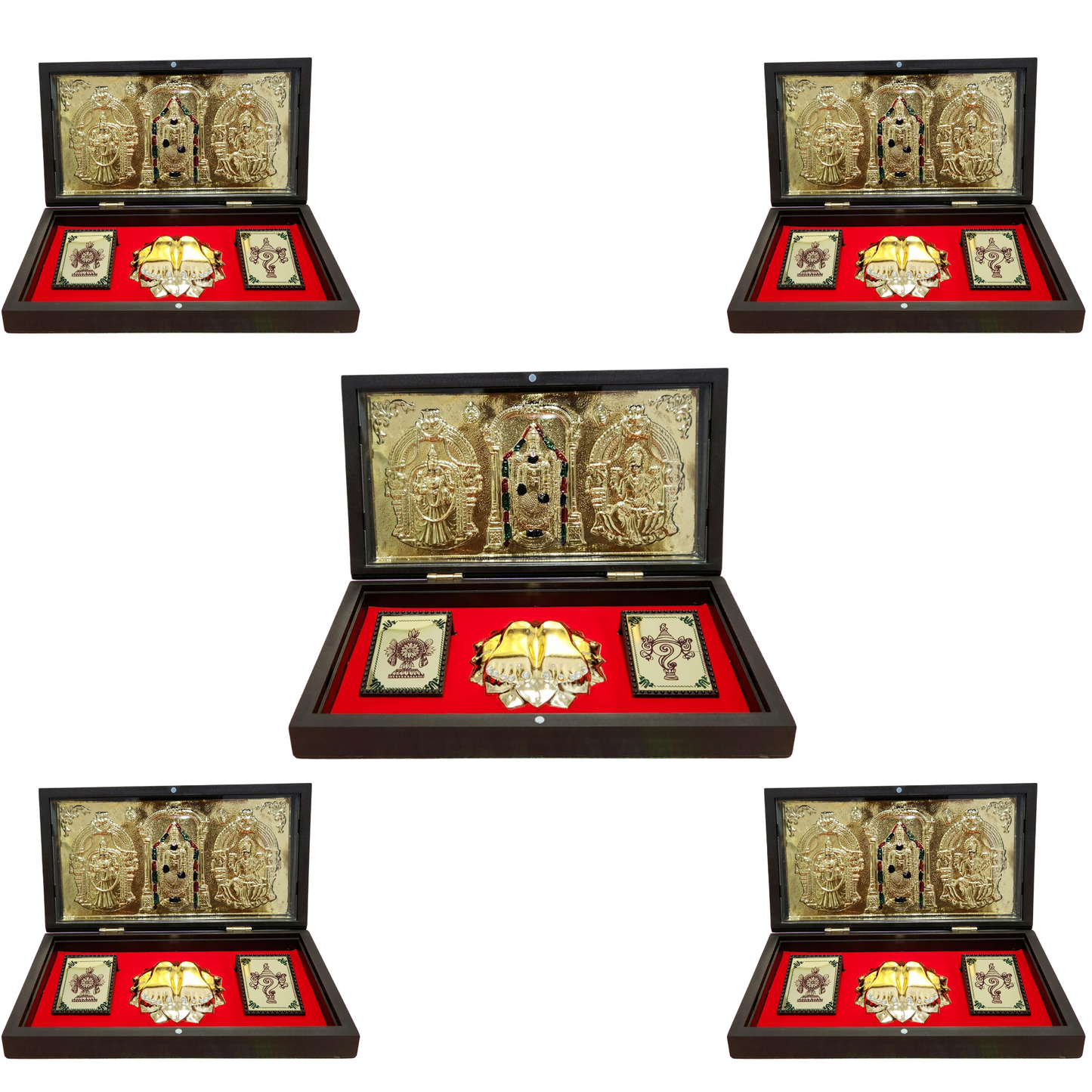 Tirupati Balaji and Padmavathi Lakshmi With Charan Paduka