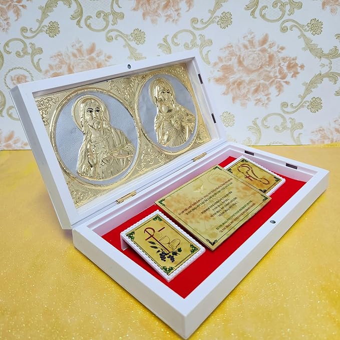 Jesus Christ and Mother Mary Photo Frame Gift Box