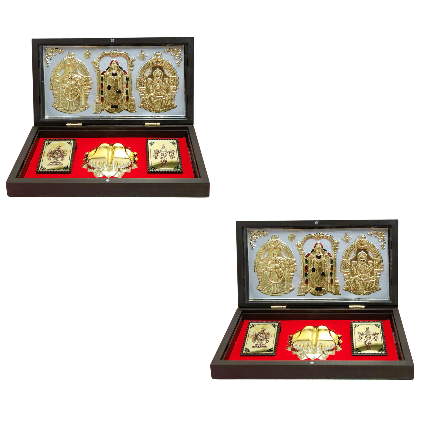 Tirupati Balaji and Padmavathi Lakshmi With Charan Paduka