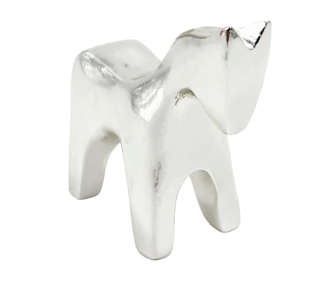 Pure Silver Plated Resin Horse Statue Home Decor,Showpiece Animal Figurines