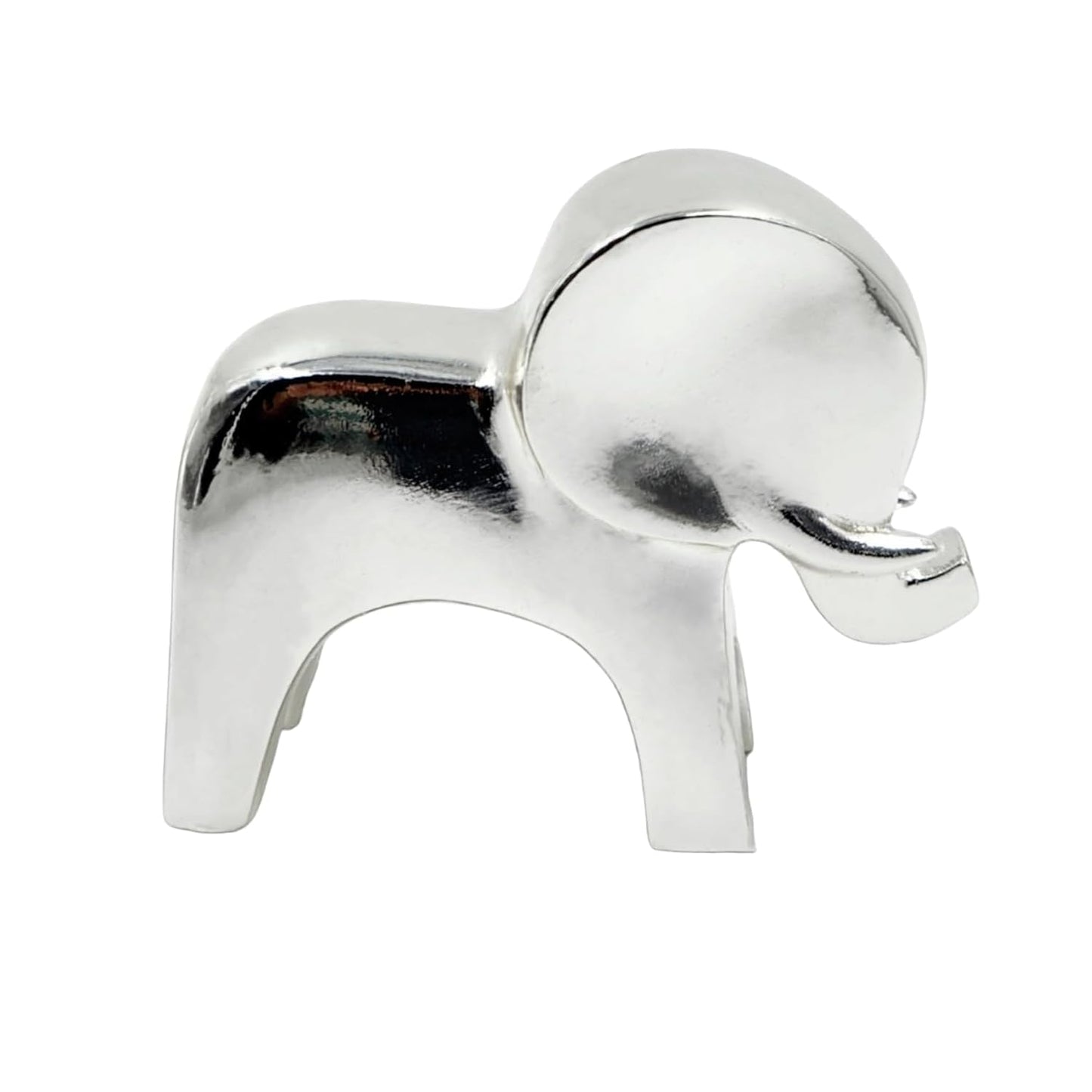 Pure Silver Plated Elephant Statue, Elephant Statuettes Home Decor,Showpiece Animal Figurines
