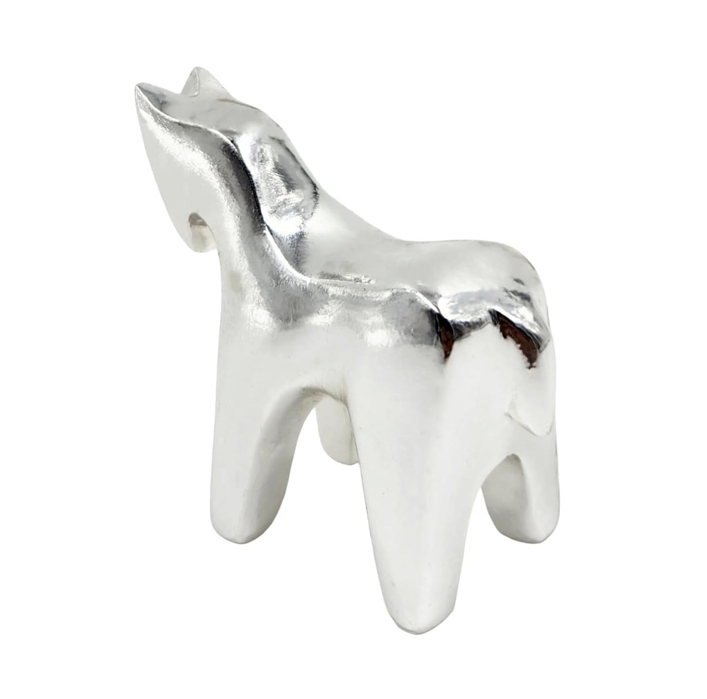 Pure Silver Plated Resin Horse Statue Home Decor,Showpiece Animal Figurines