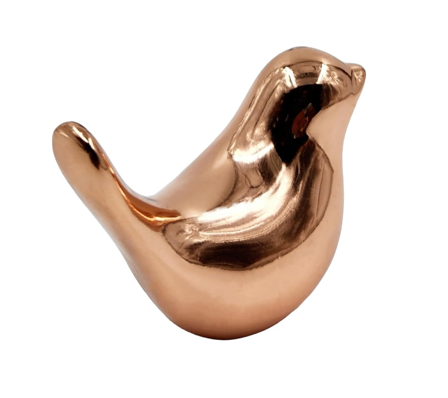 Rose Gold Finish Sparrow Statue, Sparrow Statuettes Home Decor,Showpiece Animal Figurines