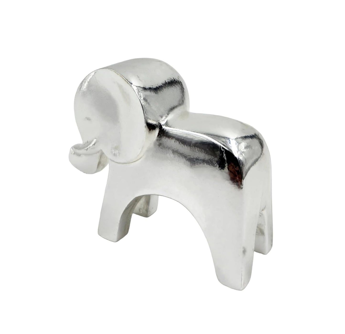 Pure Silver Plated Elephant Statue, Elephant Statuettes Home Decor,Showpiece Animal Figurines