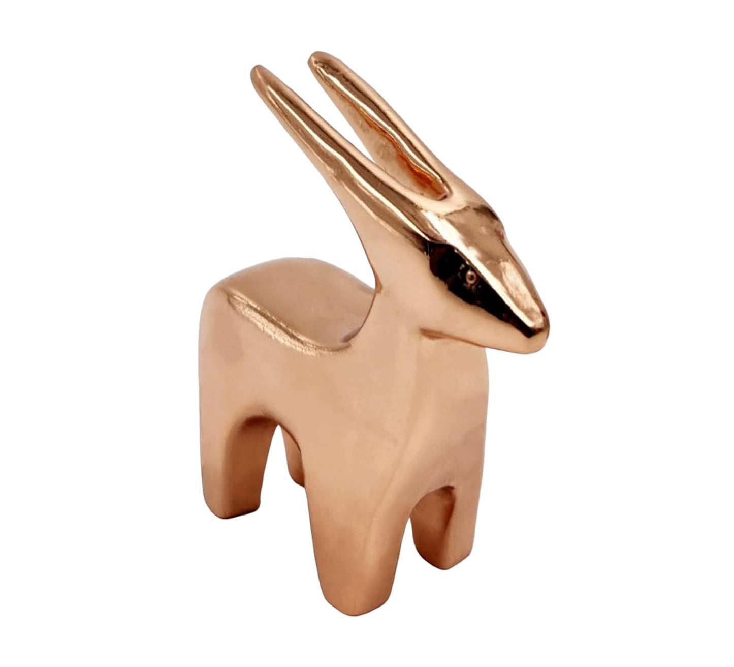 Rose Gold Finish Deer Statue, Deer Statuettes Home Decor,Showpiece Animal Figurines Hiran