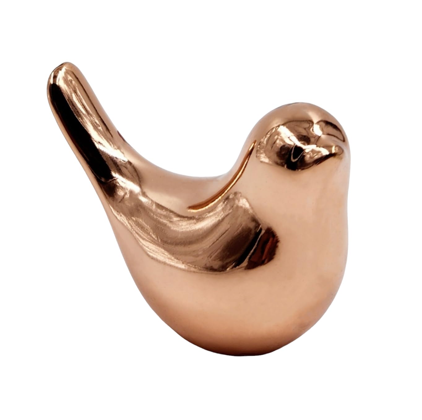Rose Gold Finish Sparrow Statue, Sparrow Statuettes Home Decor,Showpiece Animal Figurines