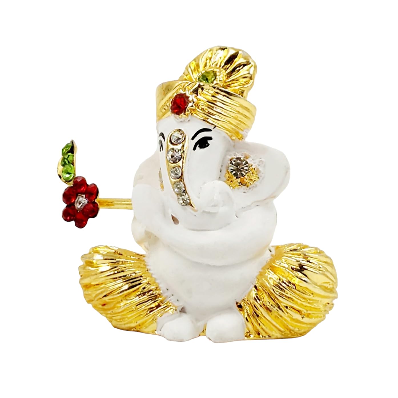 Gold Plated Bansuri Ganesha