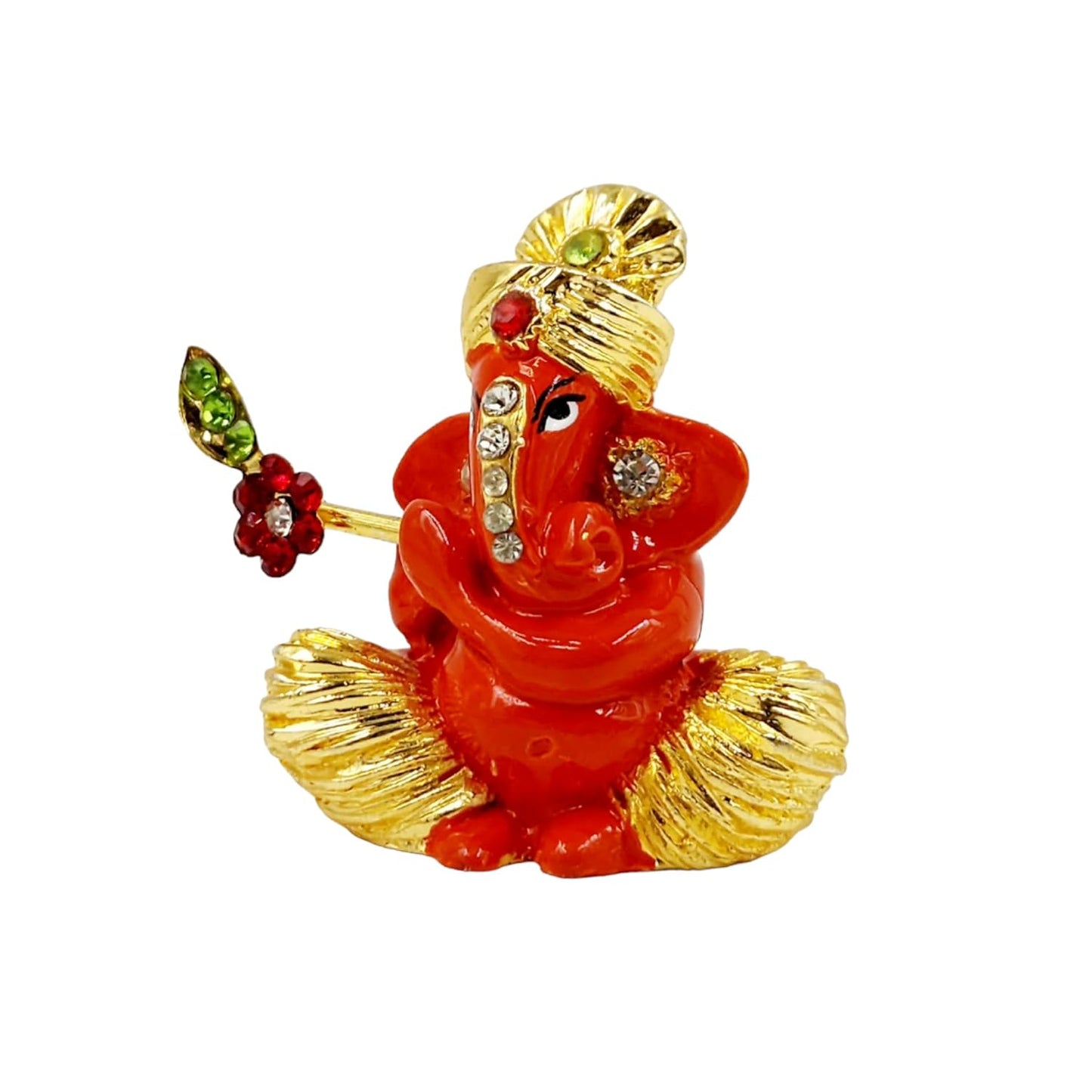 Gold Plated Bansuri Ganesha
