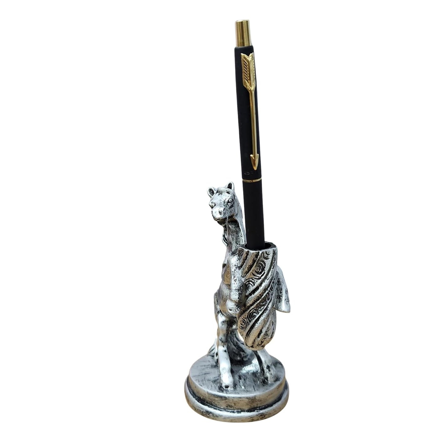Horse Pen Holder (Silver Antique)