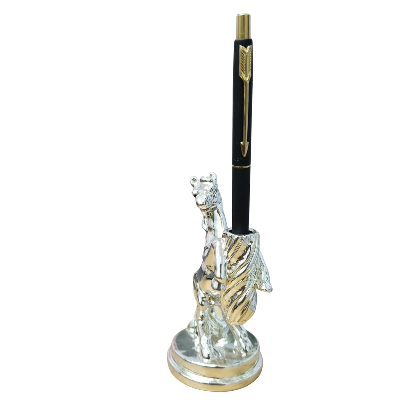 999 Silver Plated Horse Pen Holder