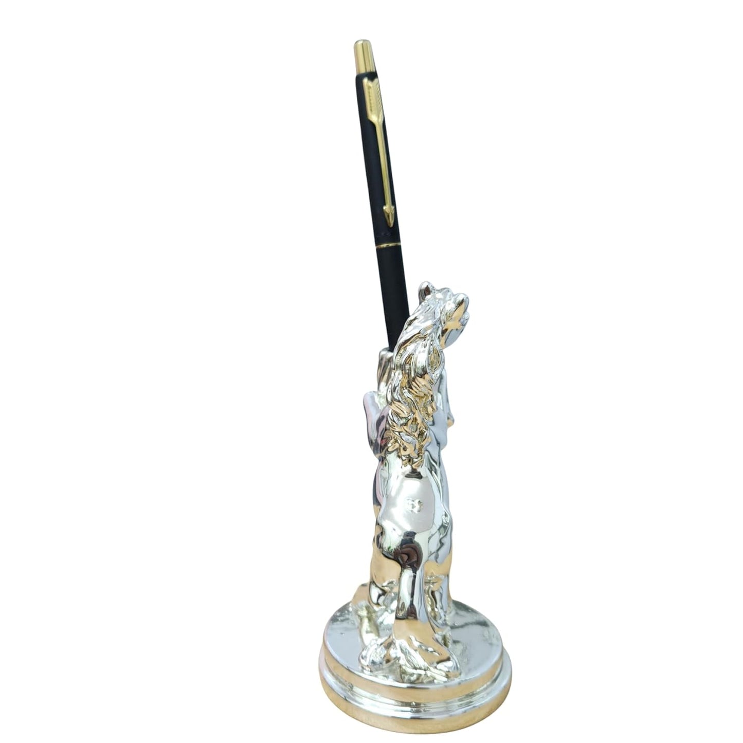 999 Silver Plated Horse Pen Holder