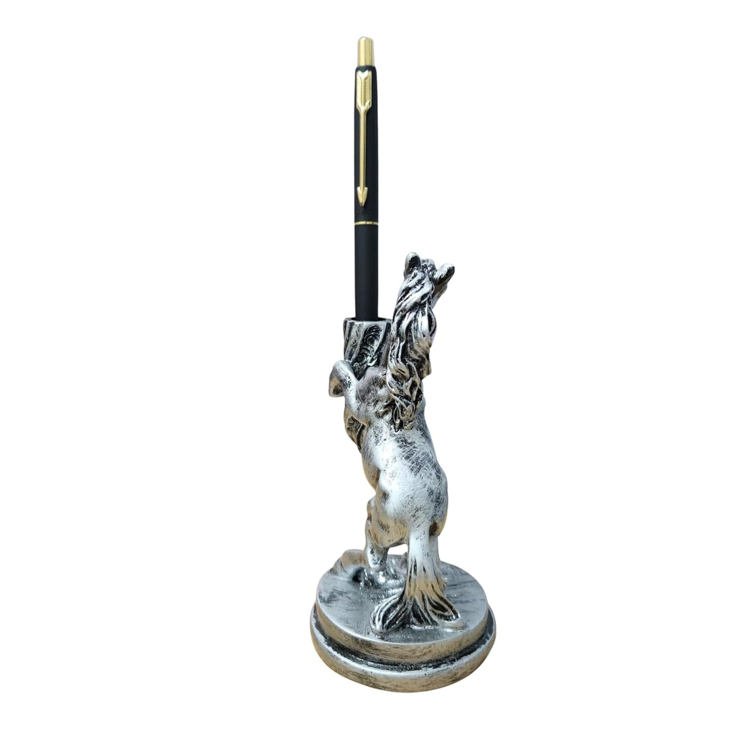 Horse Pen Holder (Silver Antique)