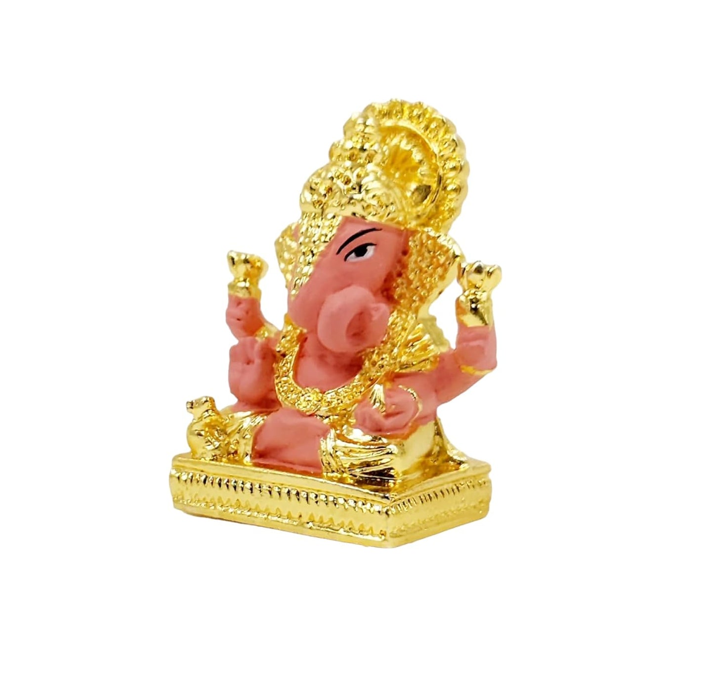 Gold Plated Dagdusheth Ganesha Idol