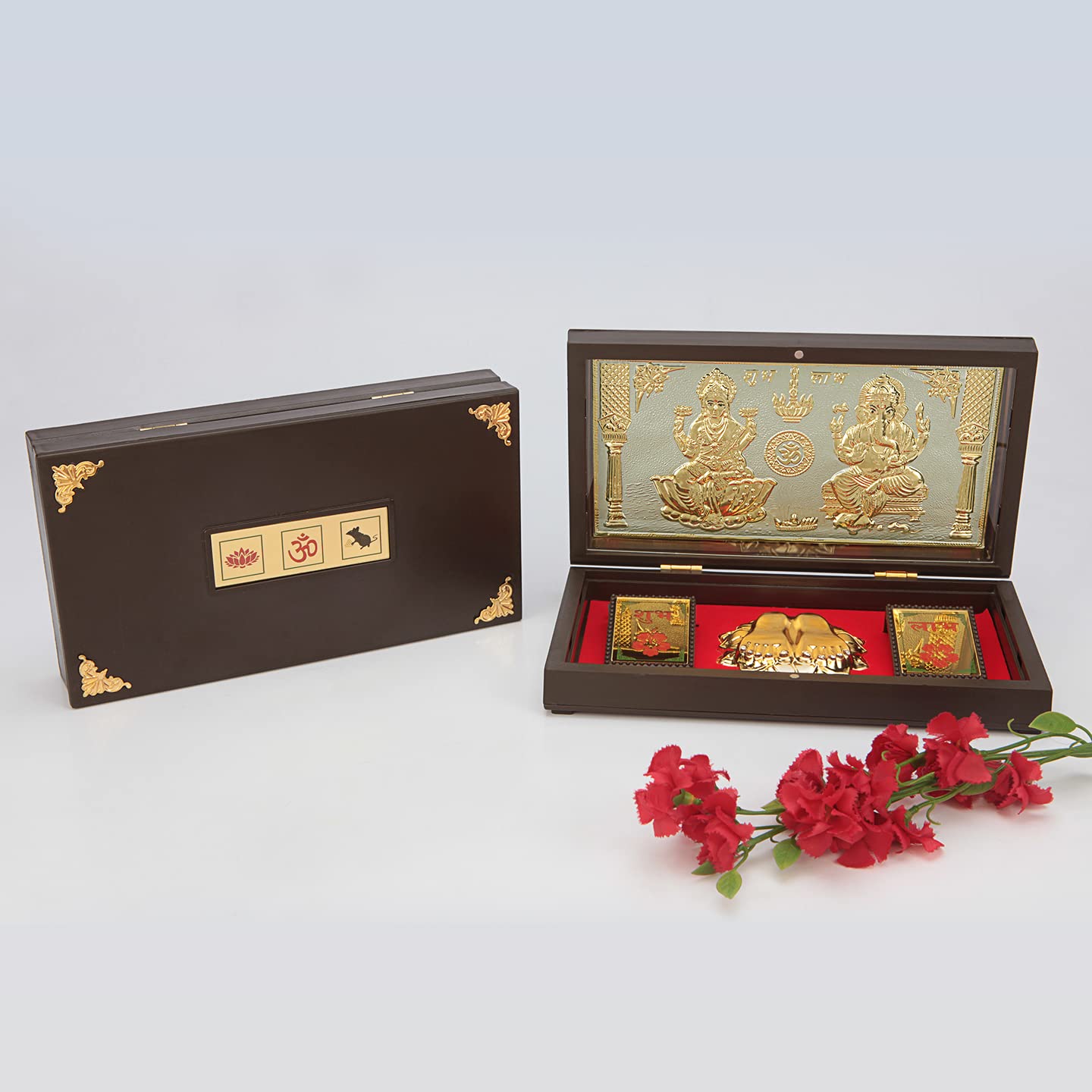 Laxmi Ganpati OM with Charan Paduka