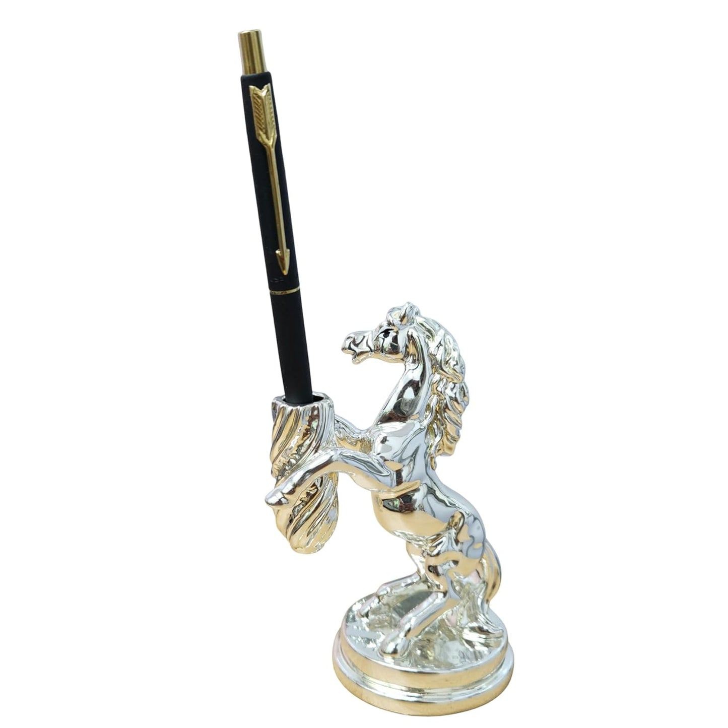 999 Silver Plated Horse Pen Holder