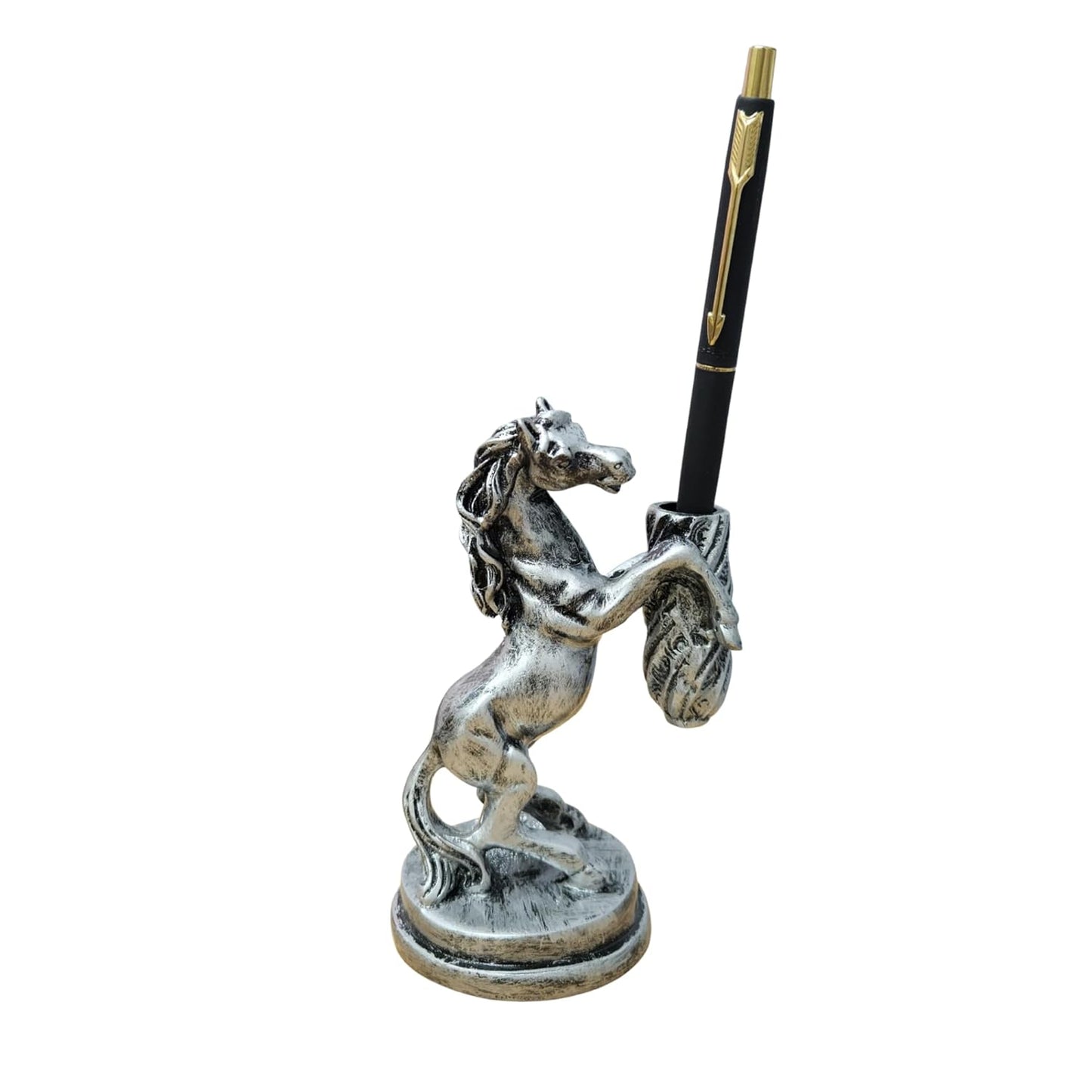 Horse Pen Holder (Silver Antique)
