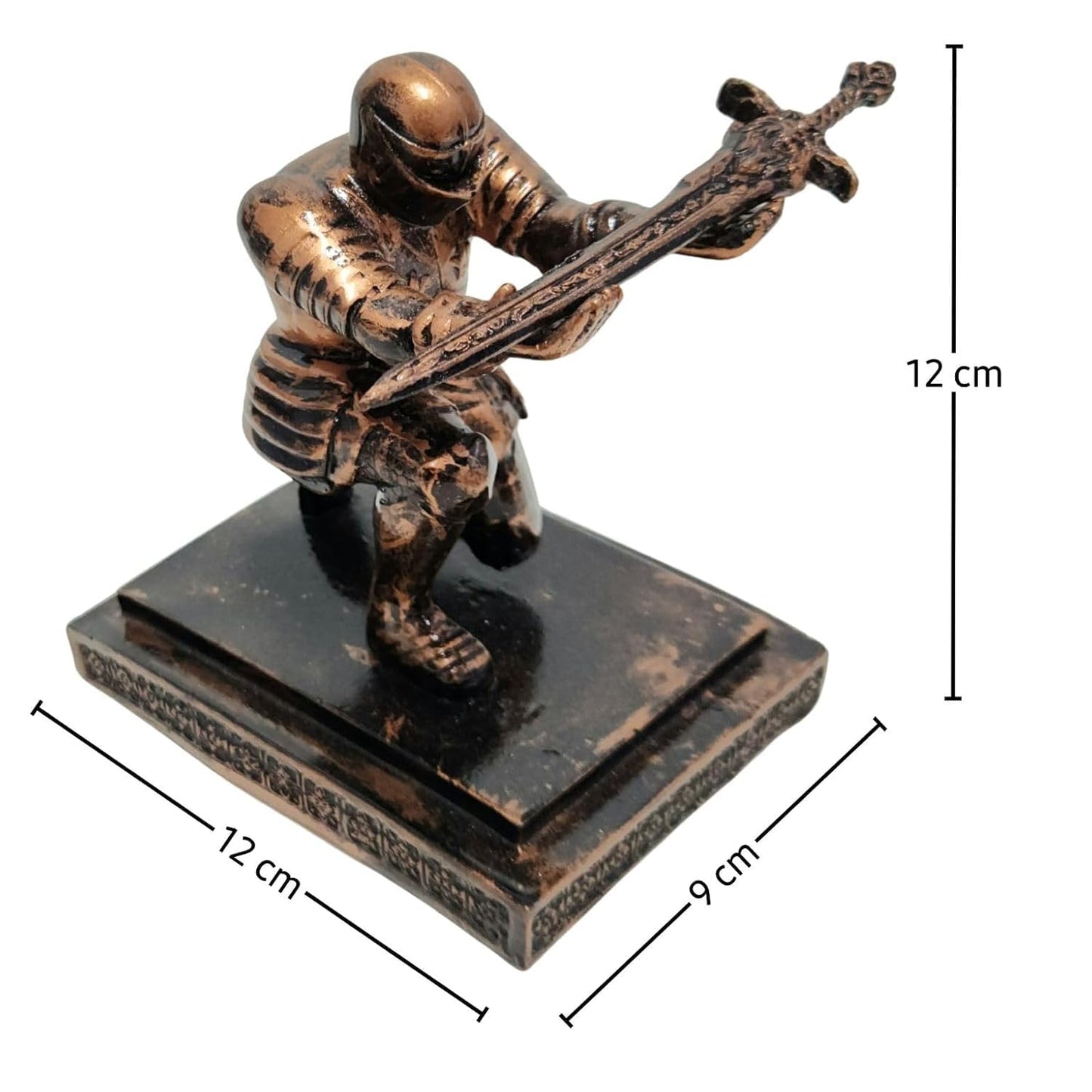 ARNAVIRA Warrior Knight Pen Holder/Soldier Pen Holder(Copper Antique)