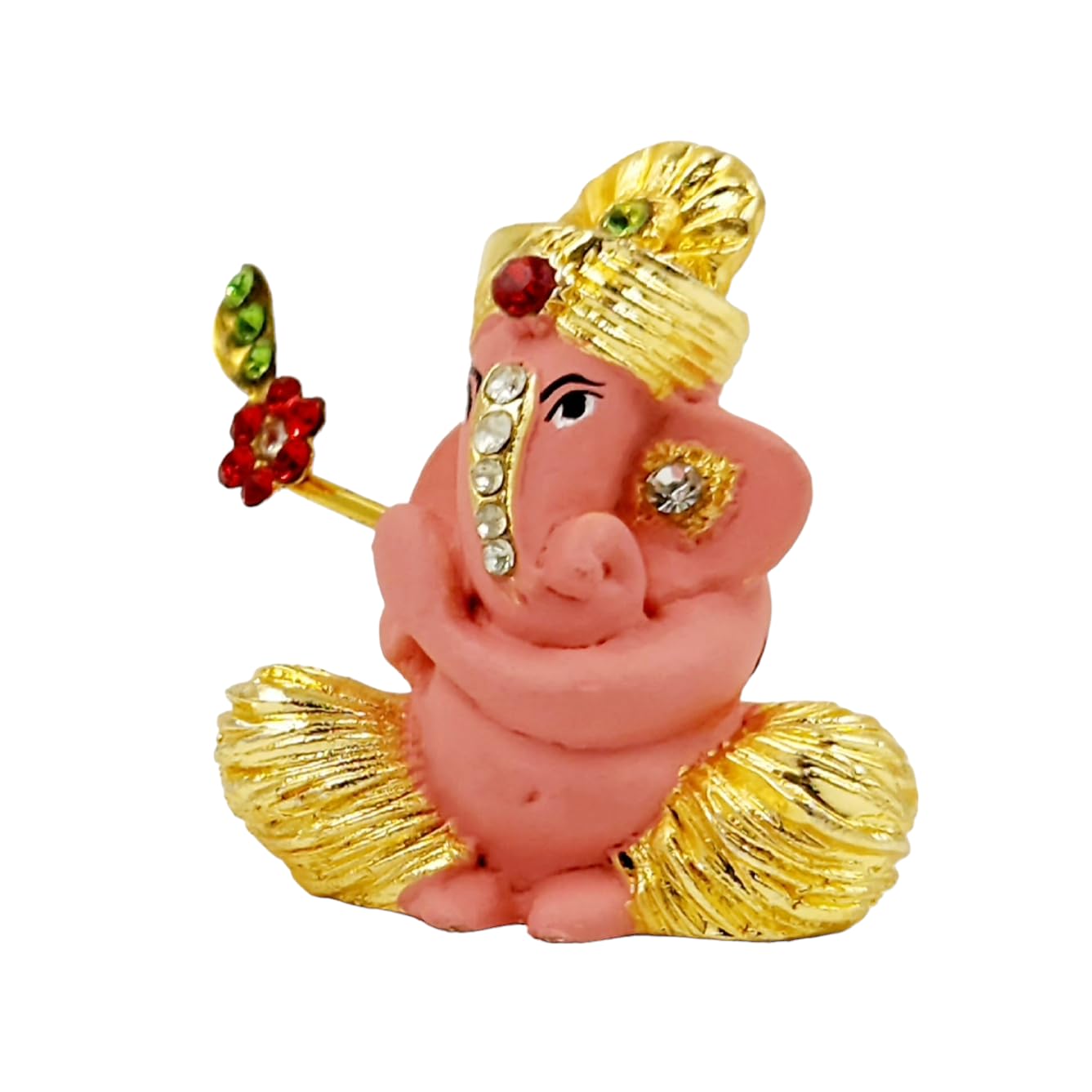 Gold Plated Bansuri Ganesha