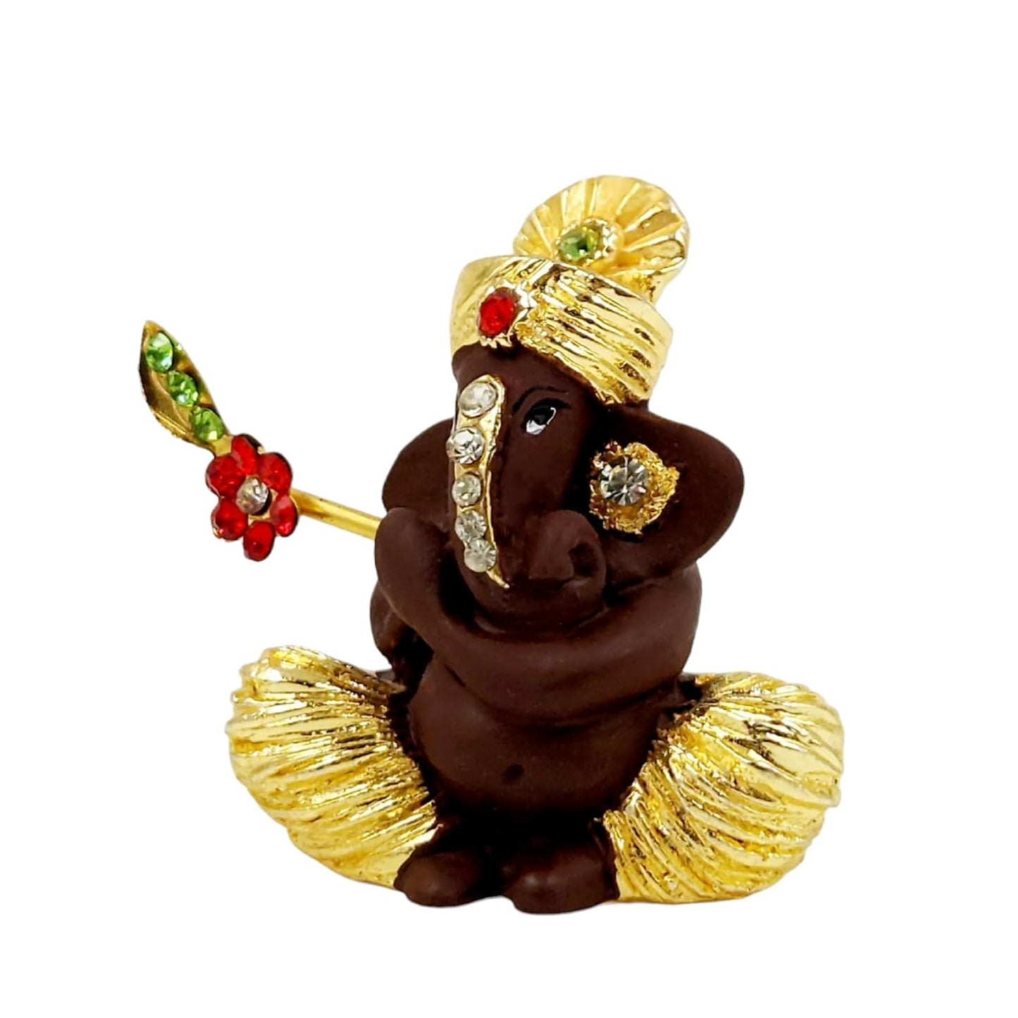 Gold Plated Bansuri Ganesha