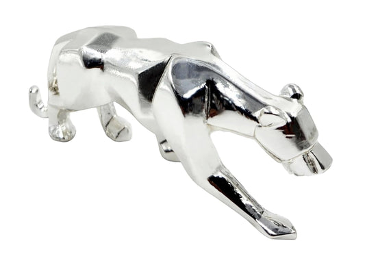 Pure Silver Plated Panther Statue, Panther Statuettes Home Decor,Showpiece Animal Figurines