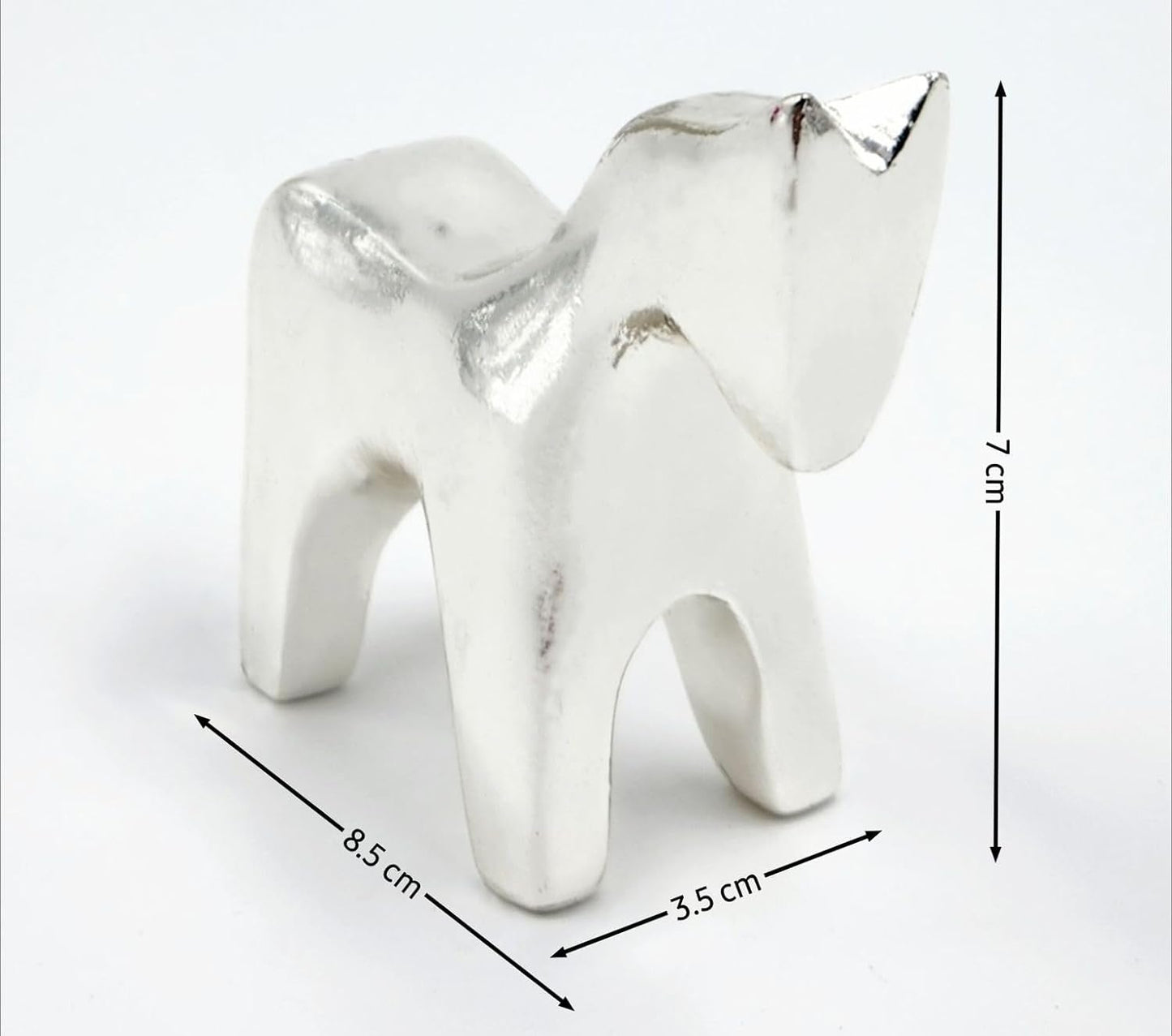 Pure Silver Plated Resin Horse Statue Home Decor,Showpiece Animal Figurines