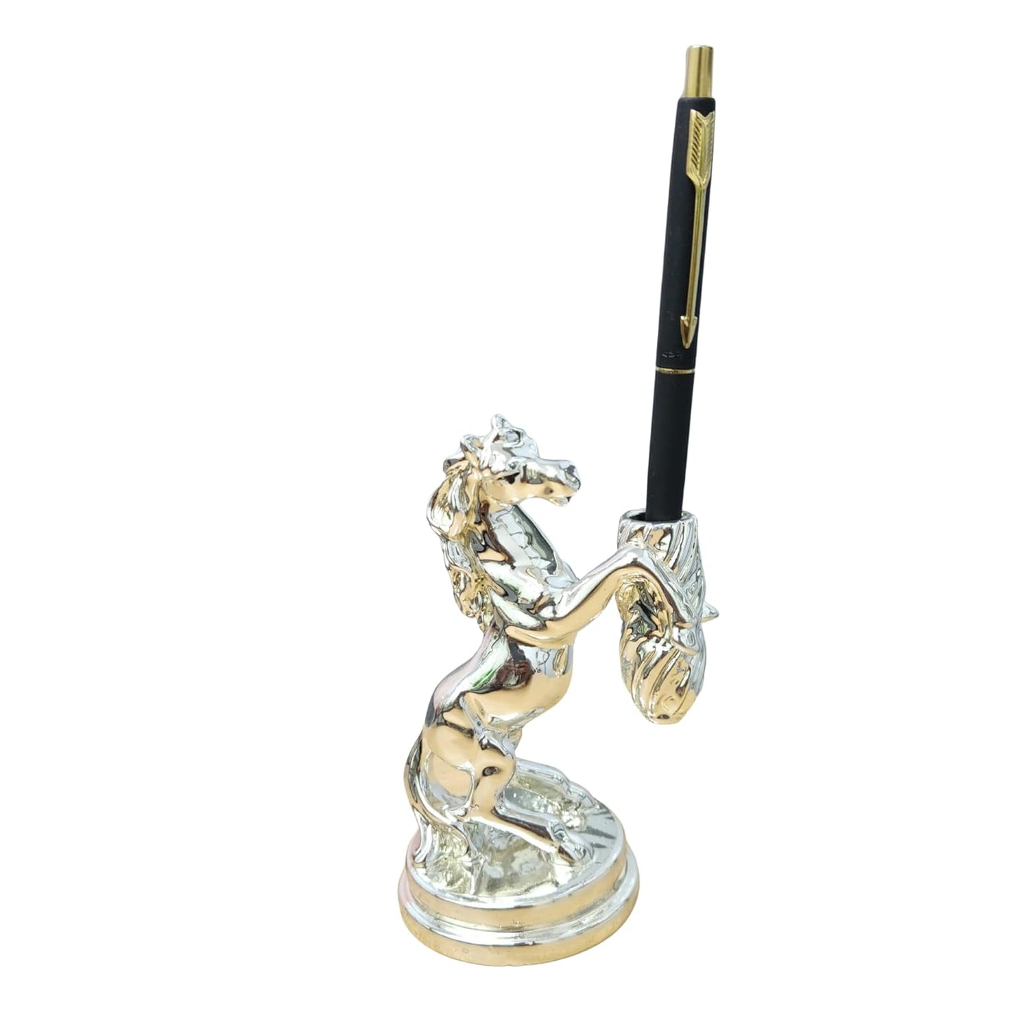 999 Silver Plated Horse Pen Holder