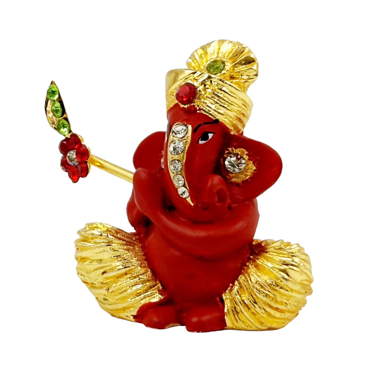 Gold Plated Bansuri Ganesha