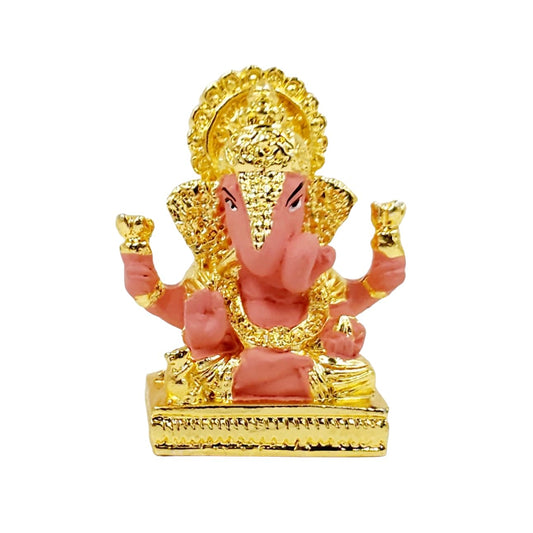 Gold Plated Dagdusheth Ganesha Idol