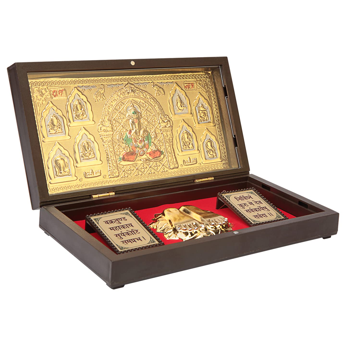 Dagdusheth Ganpati Ganesha with Charan Paduka