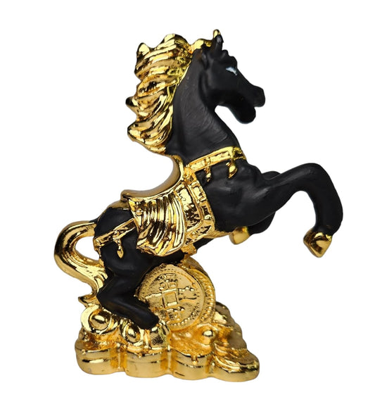 Gold Plated Lucky Running Horse Vastu Feng Shui