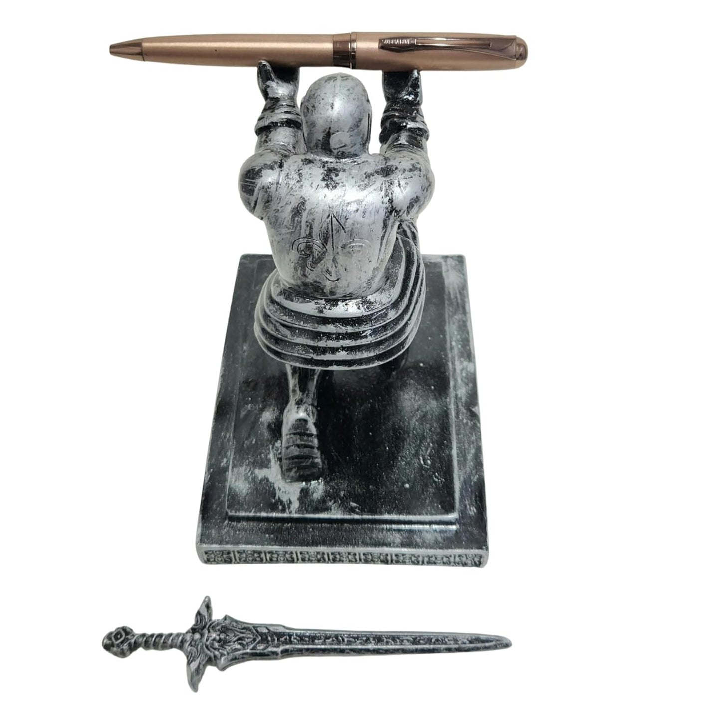 ARNAVIRA Warrior Knight Pen Holder/Soldier Pen Holder(Gold Antique)