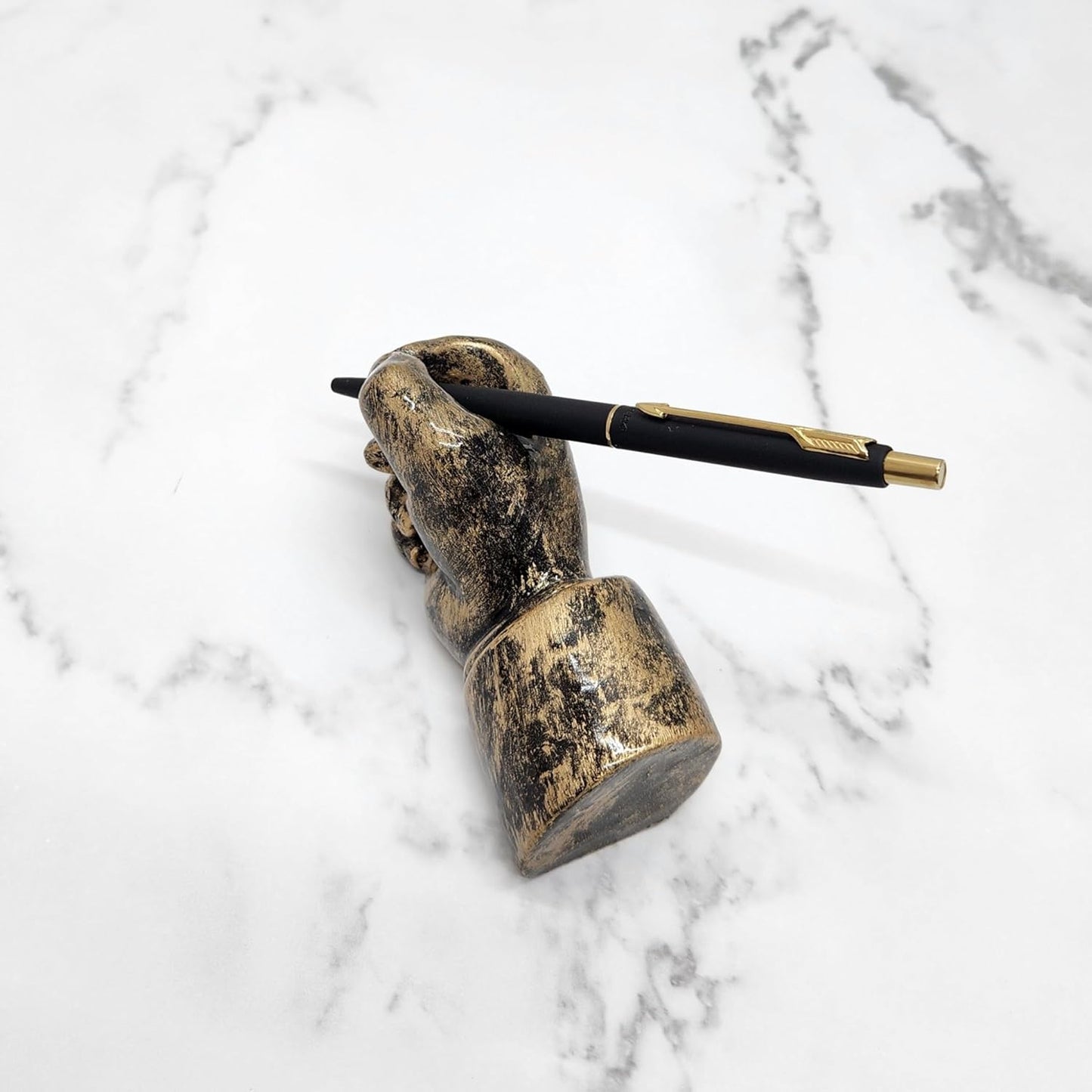 Hand Pen Holder (Gold Antique)