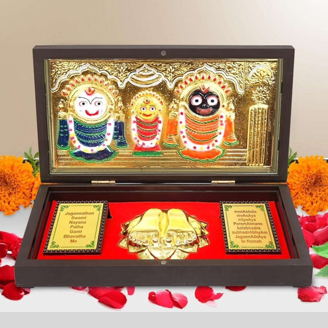 Lord Jagannath with Charan Paduka
