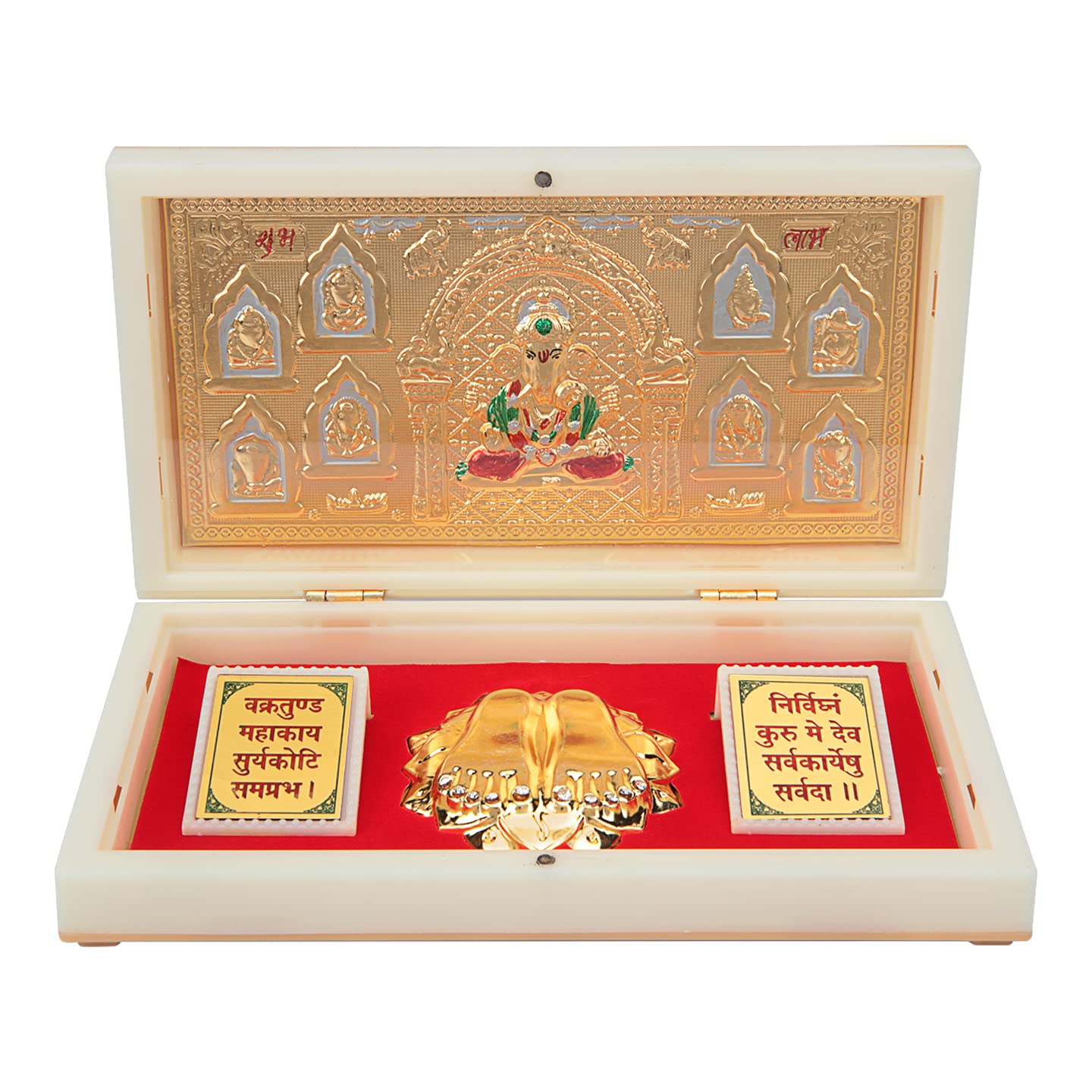 Dagudusheth Ganpati with Charan Paduka