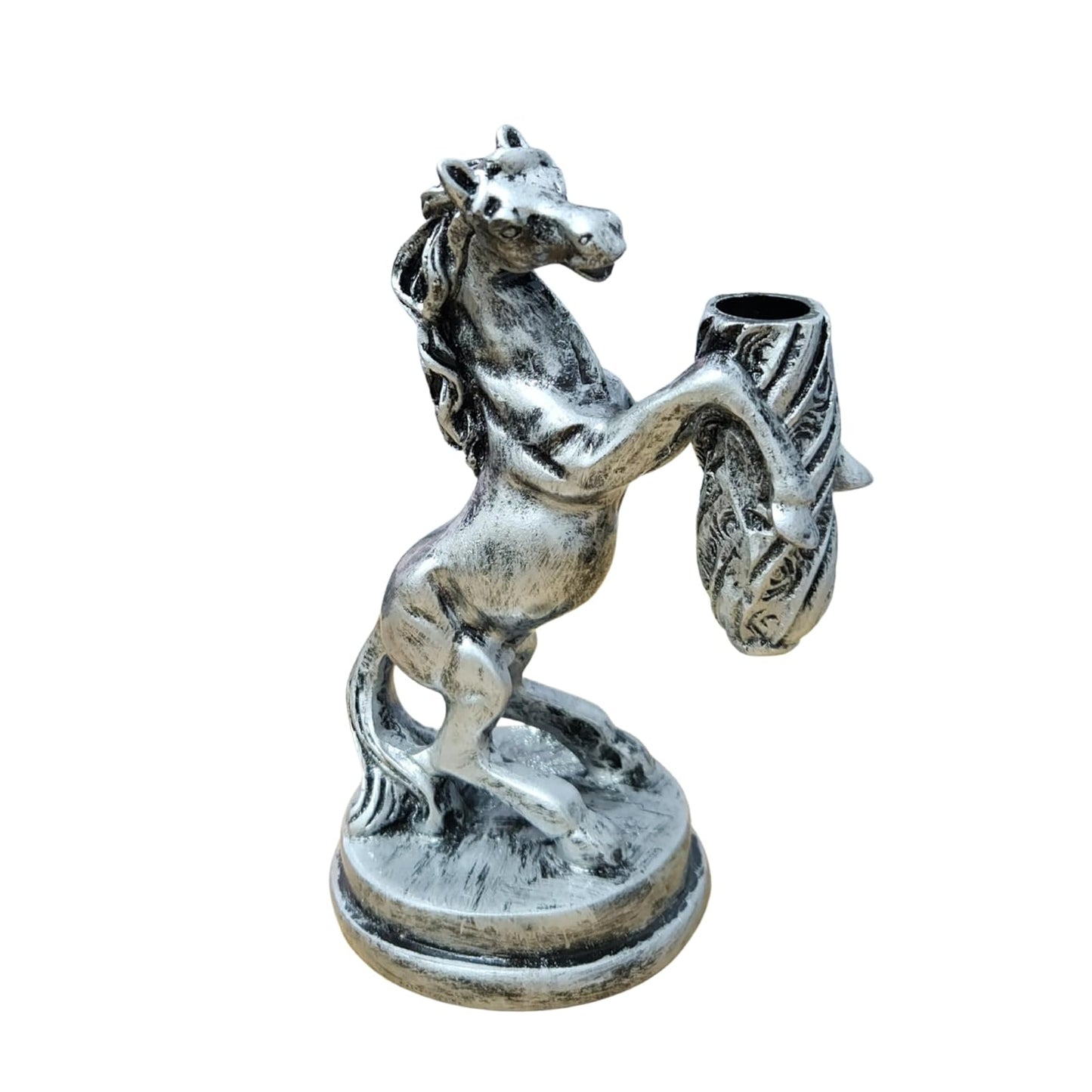 Horse Pen Holder (Silver Antique)
