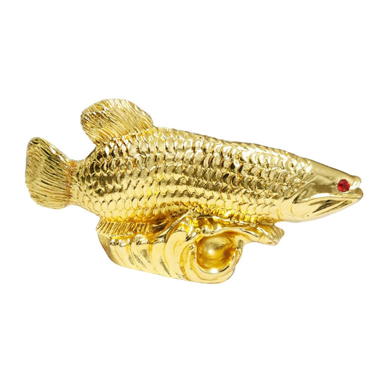 Gold Plated Feng Shui Golden Arowana Fish