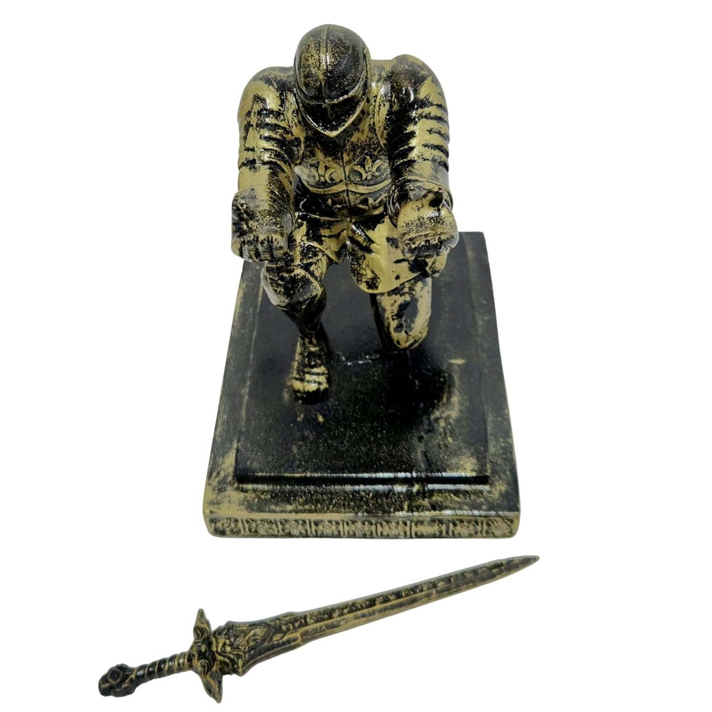 ARNAVIRA Warrior Knight Pen Holder/Soldier Pen Holder(Gold Antique)