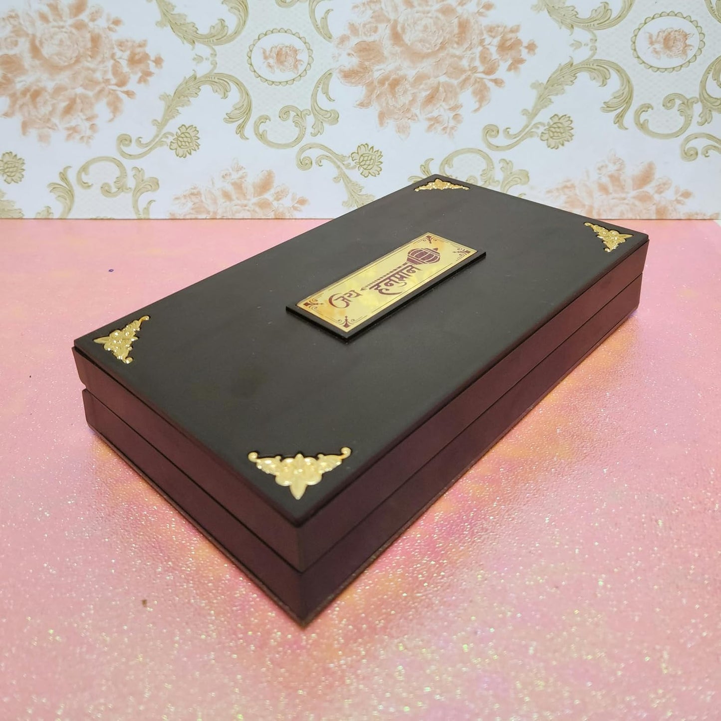 Hanuman Ji Photo Frame with Charan Paduka