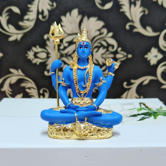 Gold Plated Lord Shiva Idol