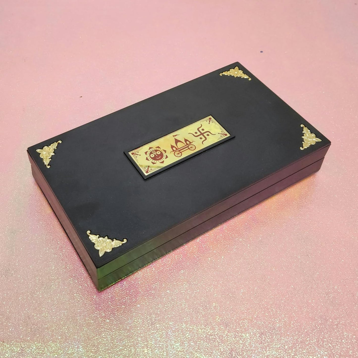 Jai Jagannath Photo Frame with Charan Paduka Pocket Temple