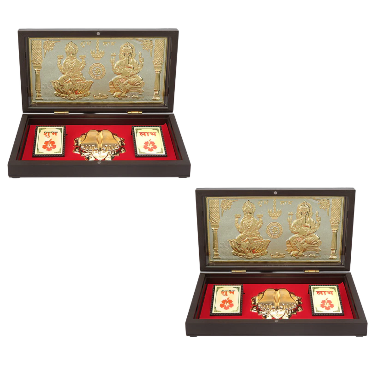 Laxmi Ganpati OM with Charan Paduka