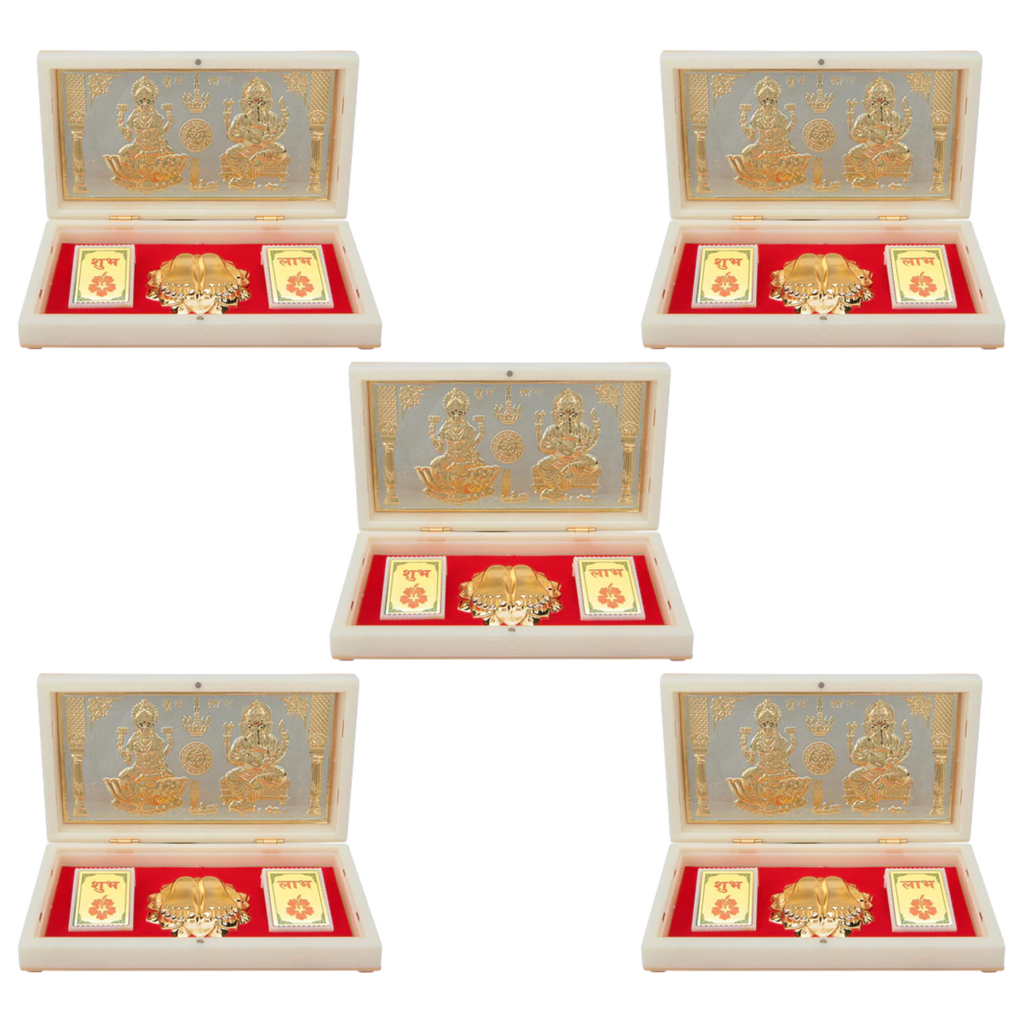 Lakshmi Ganpati with OM with Charan Paduka